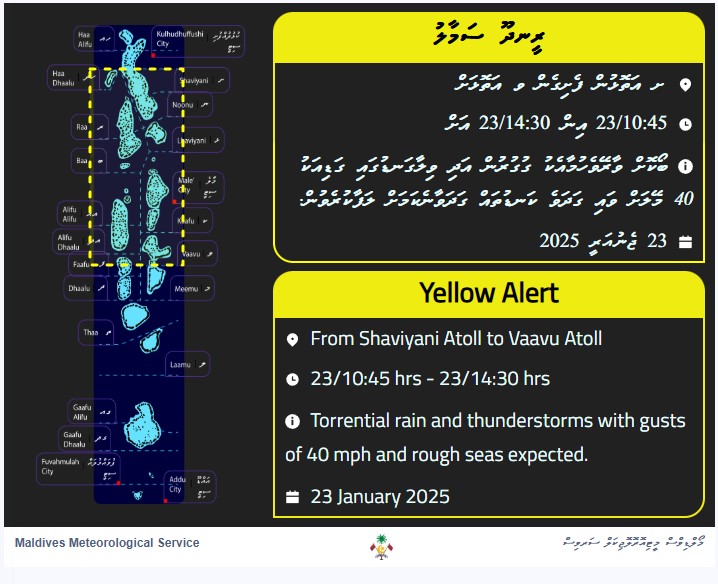 MetMaldives's tweet photo. Torrential rain expected https://t.co/huaRZ8UpeI