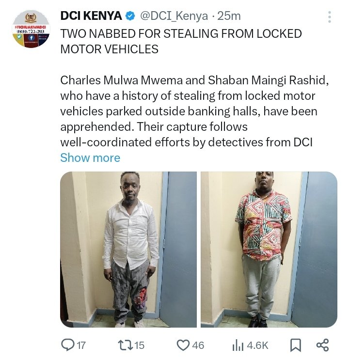Kenyan Crime Buster tweet media