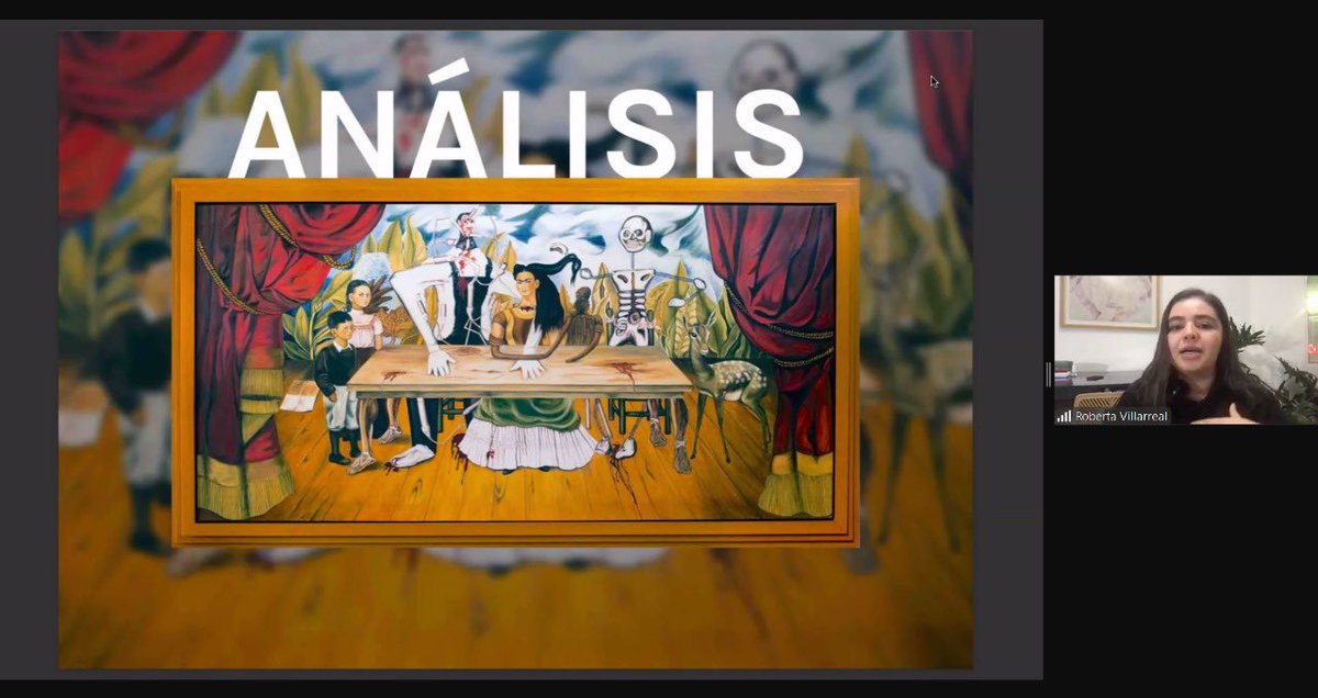 spanecatl's tweet photo. En los viajes de carretera me aviento los podcast de @hablemosarte y ya me siento la más TeamSecreto BF4E. 

Hoy empezó el BookClub en el que analizamos Una Mesa Herida {sobre la pintura perdida de Frida Kahlo} y estoy mega fangirleando a Roberta. Qué rockstar. 🤩 https://t.co/UJC9nmCAYR