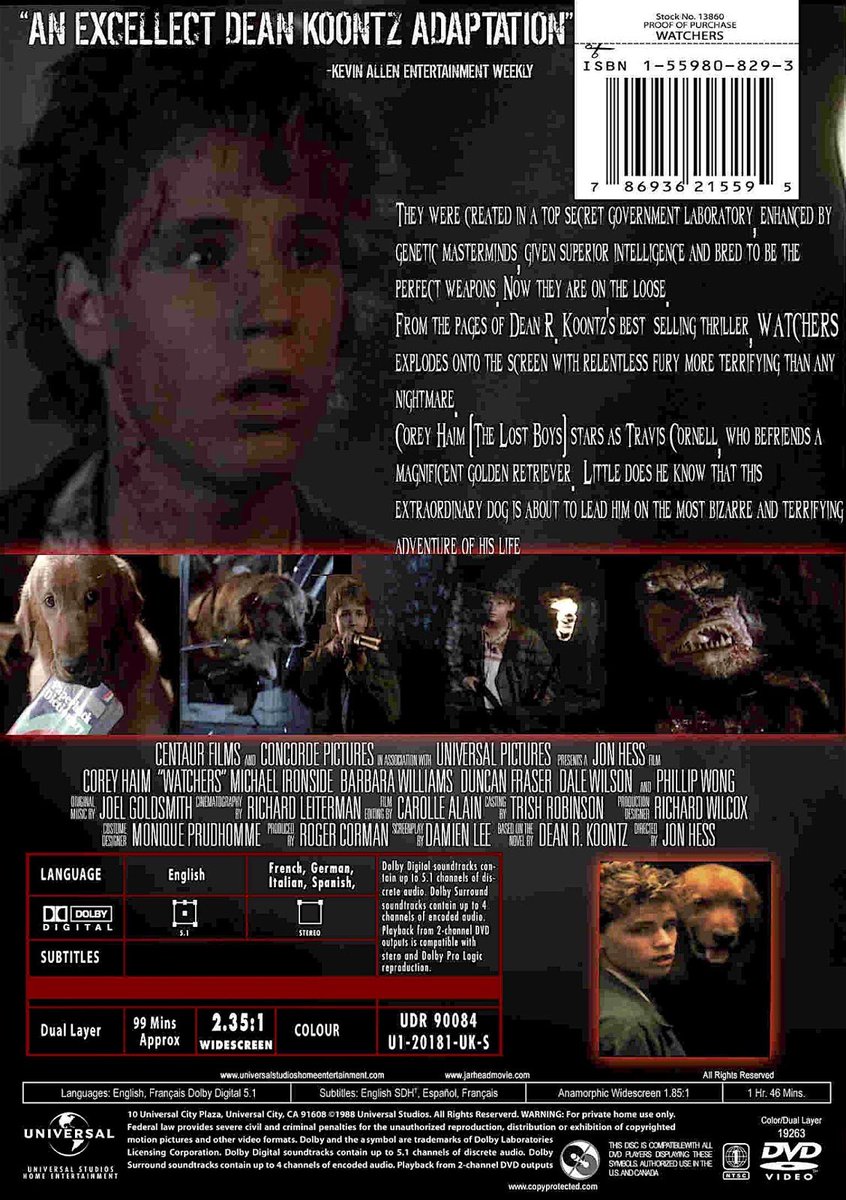 lilacscentdream's tweet image. Now watching Watchers (1988). #RIPCoreyHaim (1971-2010)