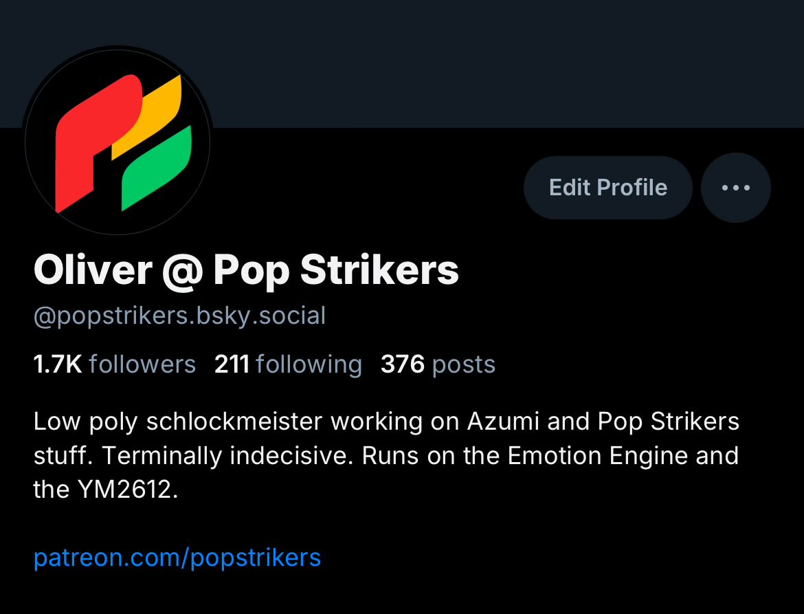 Think I might sunset this account. Posting thoughts more on 🦋 now, and just post my art here on main. 

Come hang out if you want 😎