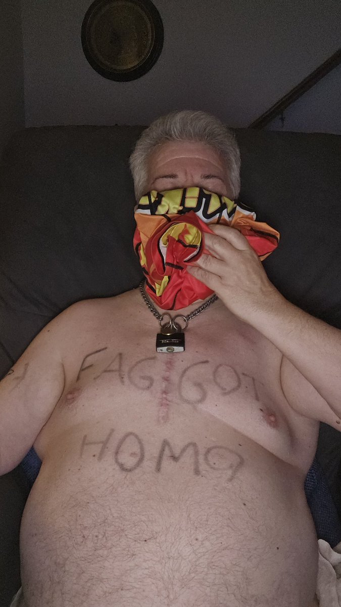 OwnedLockedFag's tweet photo. Mªstėr brought his fªggºt another pair of sweaty drawers that he wore at the gym. He is a real man. The closest this fåg will come to being a real man...who am I kidding. I am a fªggºt. No man here. #mansweat #blackowned #sniffmansweat #realmanscent #fag https://t.co/yCZswMuIfS