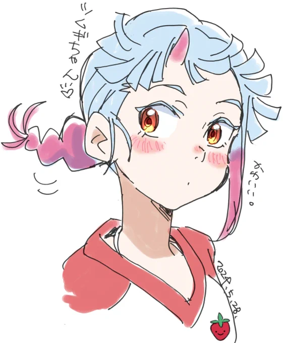 #見た人も無言で角が生えたキャラを貼る 
