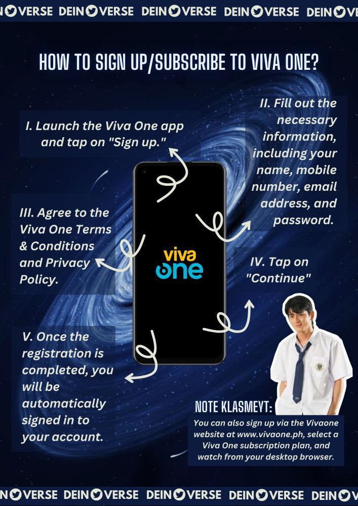 DeinoverseOFC's tweet photo. Here are the simple steps on how to register to VivaOne App
#StreamLegally #AMNSE #DeinAsMayoJesonRamos https://t.co/3s67aeBZjd