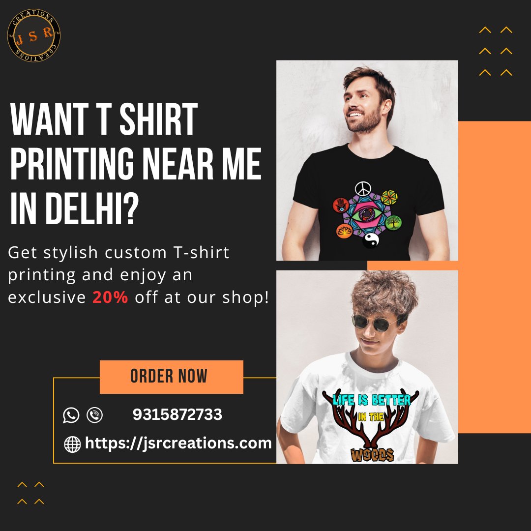 jsrcreation1's tweet photo. Looking for T-shirt printing near you in Delhi?
https://t.co/I4hCgDsW9N
#jsrcreations #tshirt #tshirts #printingshop #tshirtprinting #delhi #printmaker #printmaking #customtshirts #handmade #design #trendyfashion #menstyle #menfashion #discount #visitourstore https://t.co/V90r27LdWN