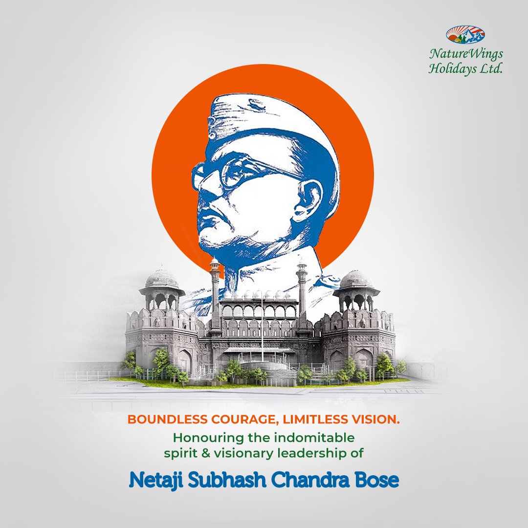 NatureWings's tweet photo. Saluting the man who dreamed of a free India and fought for it fiercely. On Netaji Subhas Chandra Bose’s birth anniversary, we honour the spirit of his relentless pursuit of freedom and the indomitable will that shaped our nation’s future. https://t.co/tVzmqYuuhY
