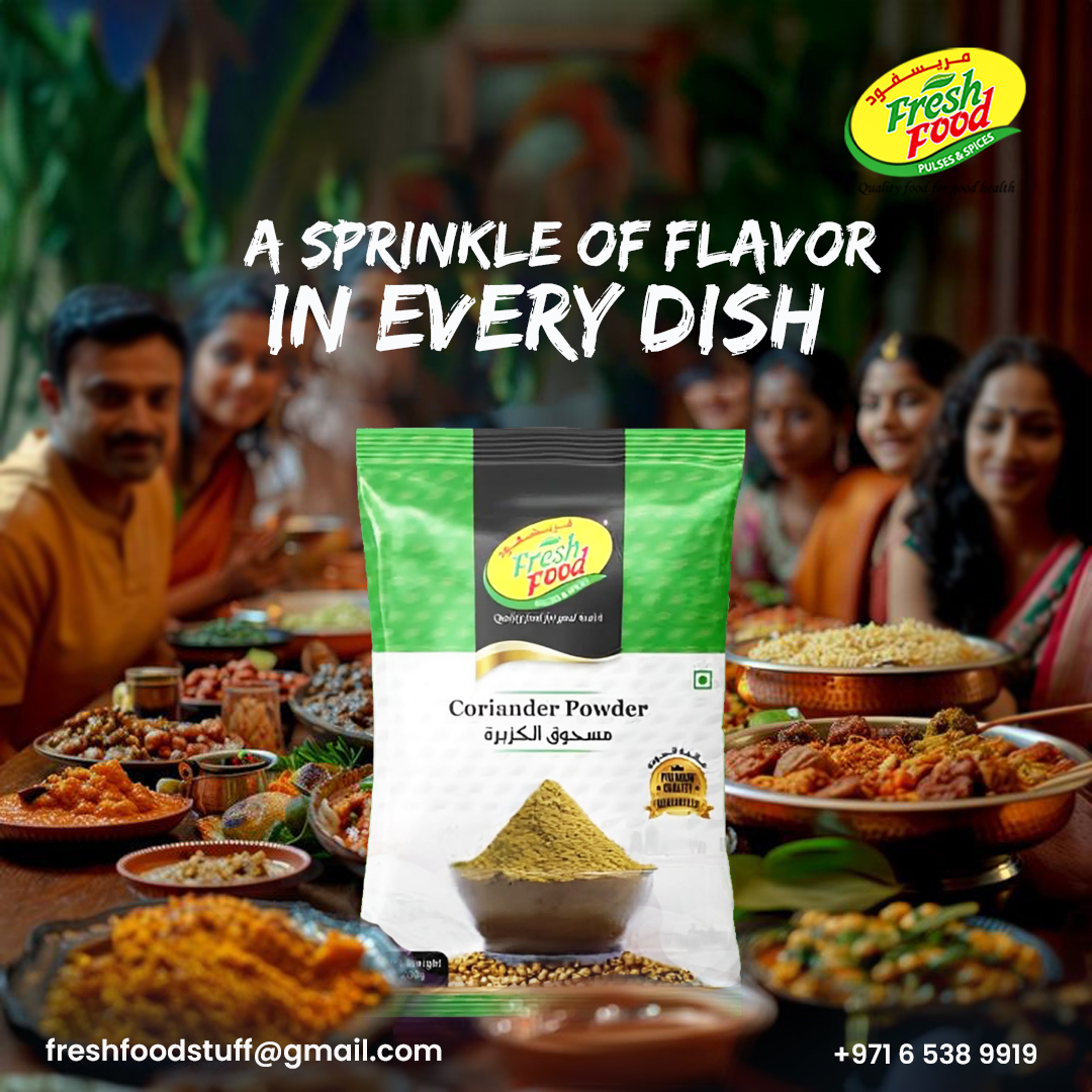 Fresh__Food's tweet photo. 🌿 Fresh Food Coriander Powder
The secret to perfect flavor in every dish! Made from the finest hand-picked coriander seeds, our coriander powder is a must-have in your kitchen.

✔️ Pure &amp; Premium Quality
✔️ Freshly Ground for Maximum Aroma

📞 Order now: +971 6 538 9919 https://t.co/KPcjR90Qyq