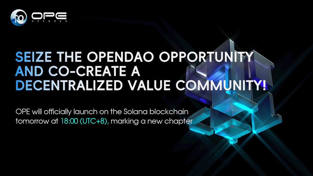 DenisehardJosef's tweet photo. 🚀 Seize the OpenDao opportunity and co-create a decentralized value community!
OPE will officially launch on the Solana blockchain tomorrow at 18:00 (UTC+8), marking the start of a new chapter. 📈🔥
#OpenDao #OPEtoken #SolanaChain #Decentralization #ValueCommunity https://t.co/Pmbb5oMOOY
