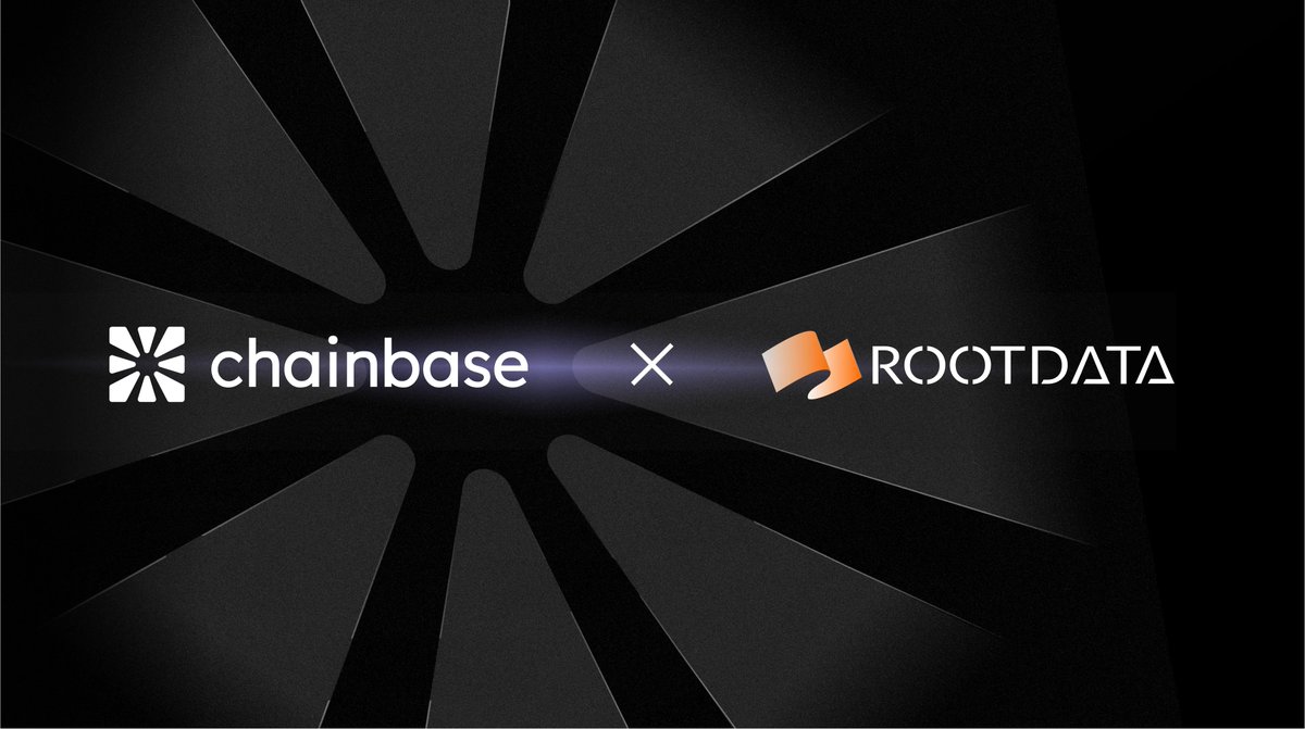 Chainbase 🤝 RootData Excited to unveil our new partnership with  @RootDataCrypto! As a leading crypto asset data platform, RootData  processes over 4.2 million search requests monthly, empowering over 2  million crypto users