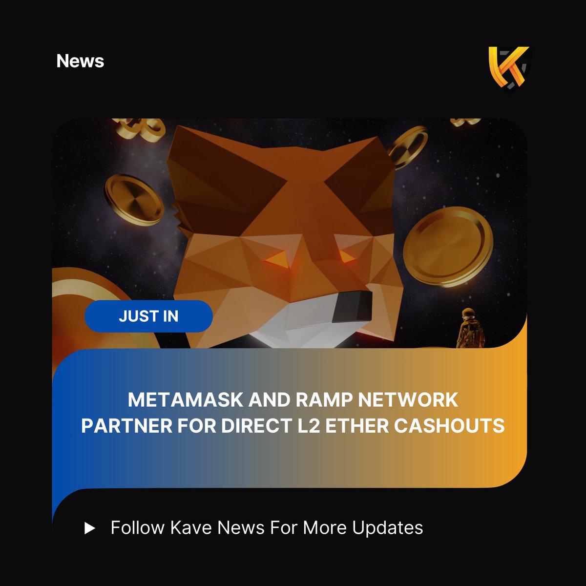 KaveNews's tweet photo. MetaMask users can now withdraw Ether (ETH) from layer-2 networks like Optimism, Polygon, and BNB Chain directly into fiat currencies through Ramp Network. https://t.co/GdLba7Oo1o
