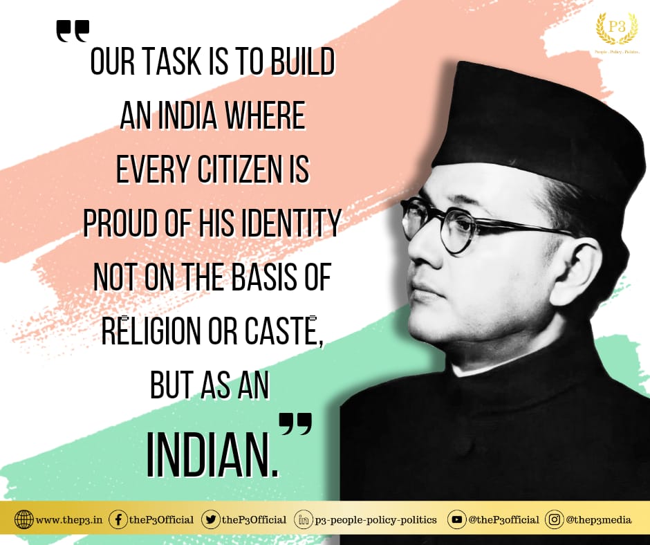 theP3Official's tweet photo. Celebrating the indomitable spirit of Netaji Subhash Chandra Bose on Prakram Diwas! 🇮🇳✨ Let his vision for a better India inspire us all. #PrakramDiwas #NetajiSubhashChandraBose #FreedomFighter #IndianHistory #Patriotism #Inspiration #Courage #LegacyOfLove https://t.co/BN8DX4y1UA