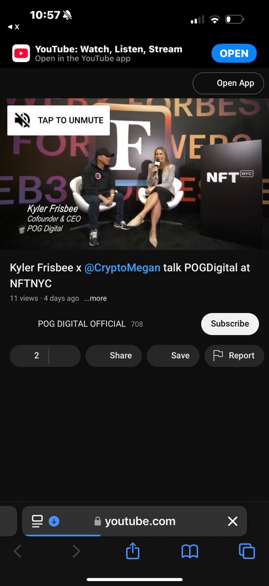 techgentleman's tweet photo. I wasn't sure what to do with my hands | Talking POGS w/ @CryptoMegan @NFT_NYC @ForbesCrypto @ForbesWeb3 @Forbes  https://t.co/Q7afGj2qJl via @YouTube https://t.co/kwnq057Vfj