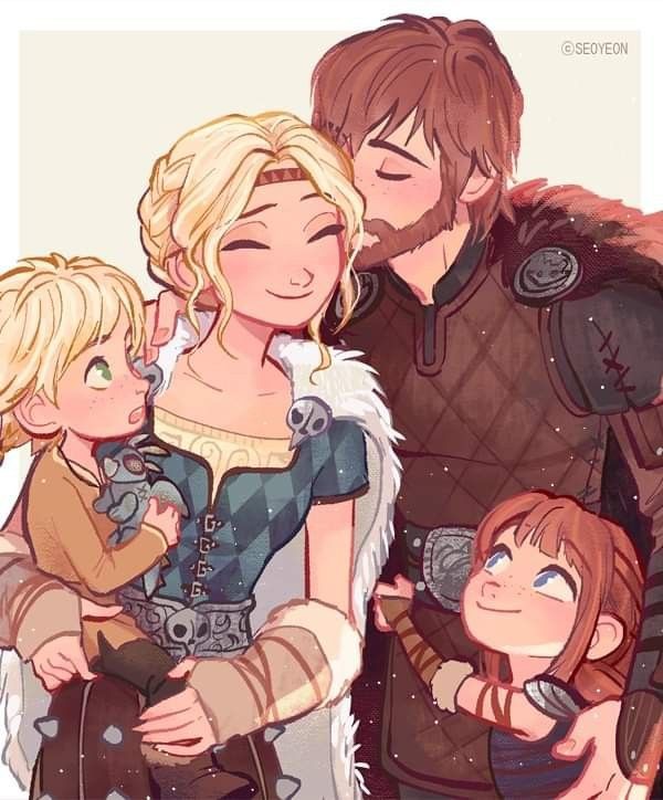 huesofhiccstrid's tweet photo. Found this fanart on Pinterest and something tells me that this would be the official Haddock family portrait because the Chief and father of two is a besotted man who never really adhered to the rules much. ๐๐ญ
#HTTYD | #HaddockFamily https://t.co/VdHx8xyryp
