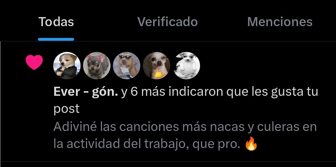 Puros viejos perros me dieron like, que increíble, loco. 😦