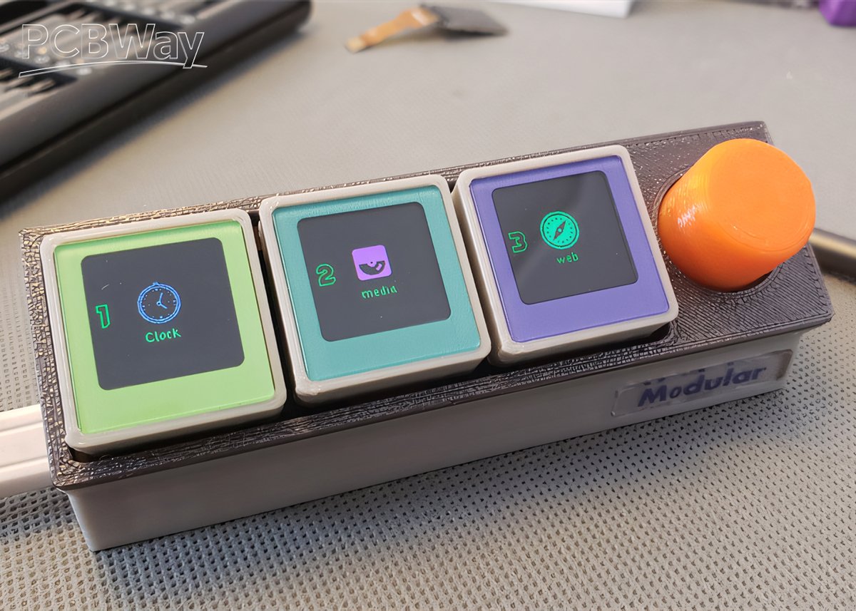 PCBWayOfficial's tweet image. ⌨️3Plus v2 - A multifunctional #MacroPad with display
This is a multifunctional macro #keyboard with a #display, using mechanical #switches.

-More info: pcbway.com/project/sharep…