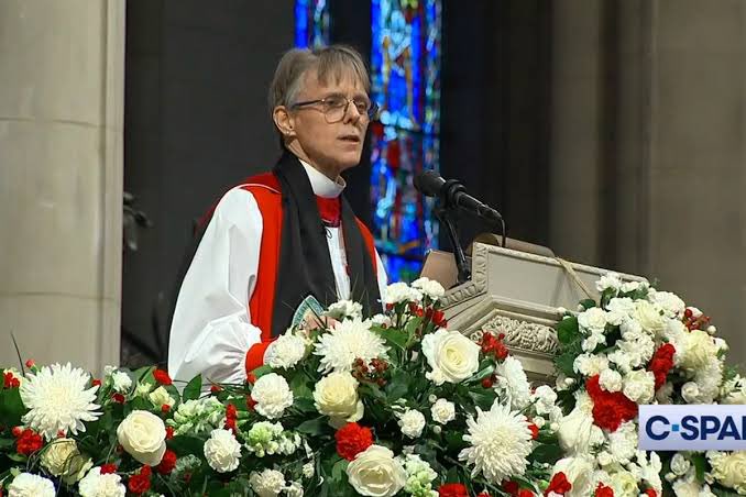 Bishop Mariann Edgar Budde, she's a Hero, stood up for Human Rights 💪🏳️‍🌈