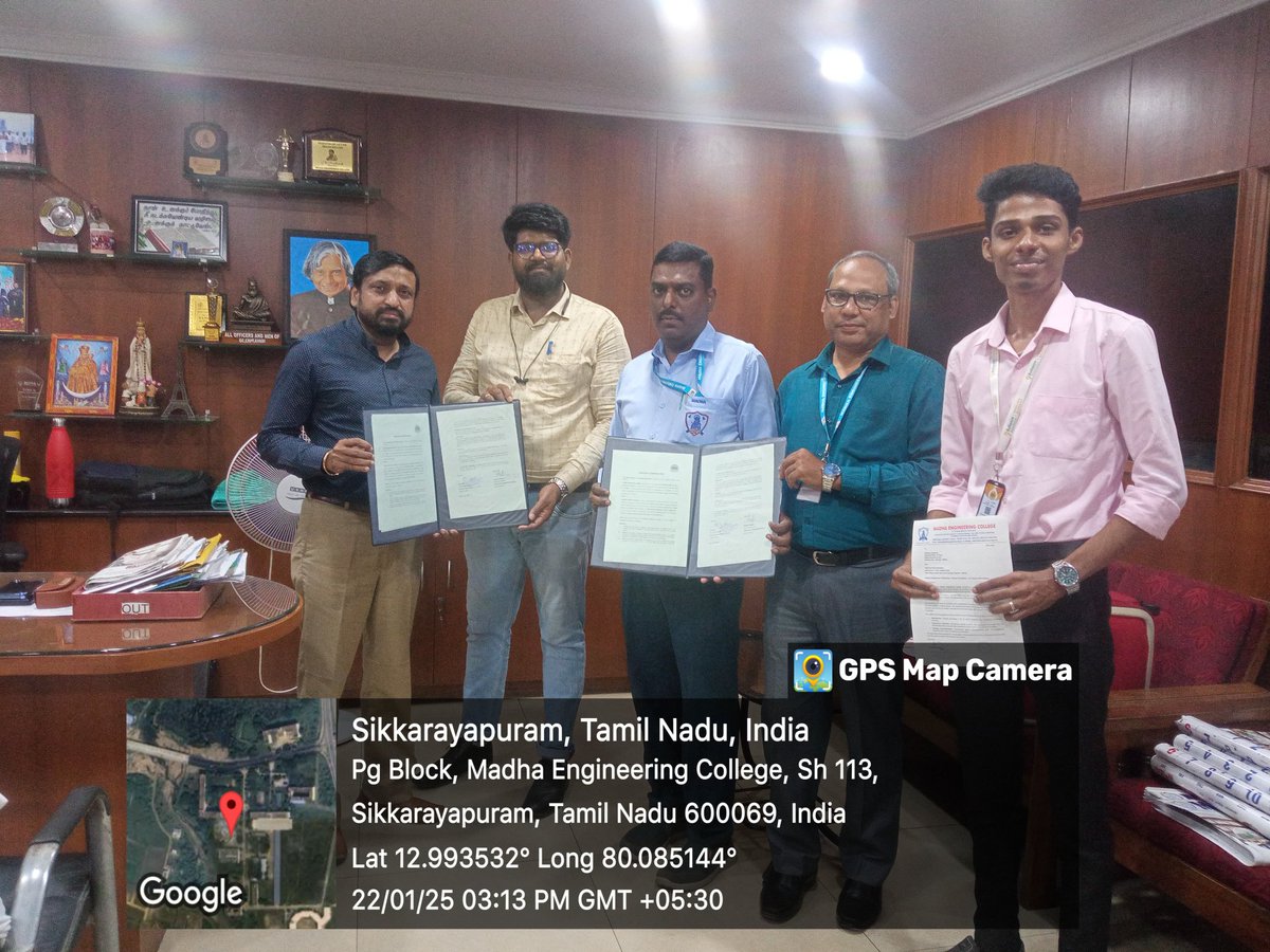 madhaengcollege's tweet image. On January 22, 2025, Madha Engineering College and Magic Bus India Foundation entered into a strategic partnership by signing a Memorandum of Understanding (MOU). 
#madhaengineeringcollege #magicbus #MemorandumOfUnderstanding #engineering #engineer