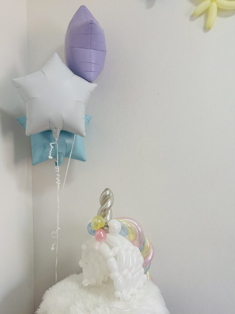 a_iballoon's tweet photo. パンダからユニコーン🦄にリメイク！！
娘の強い希望により…作成
一定の角度から見てギリギリユ、ユニコーン💦？ってなるレベル😂
私より娘がかぶりものハマった🤭
ちょっとうれしい☺️ https://t.co/XaTUSlXpCv