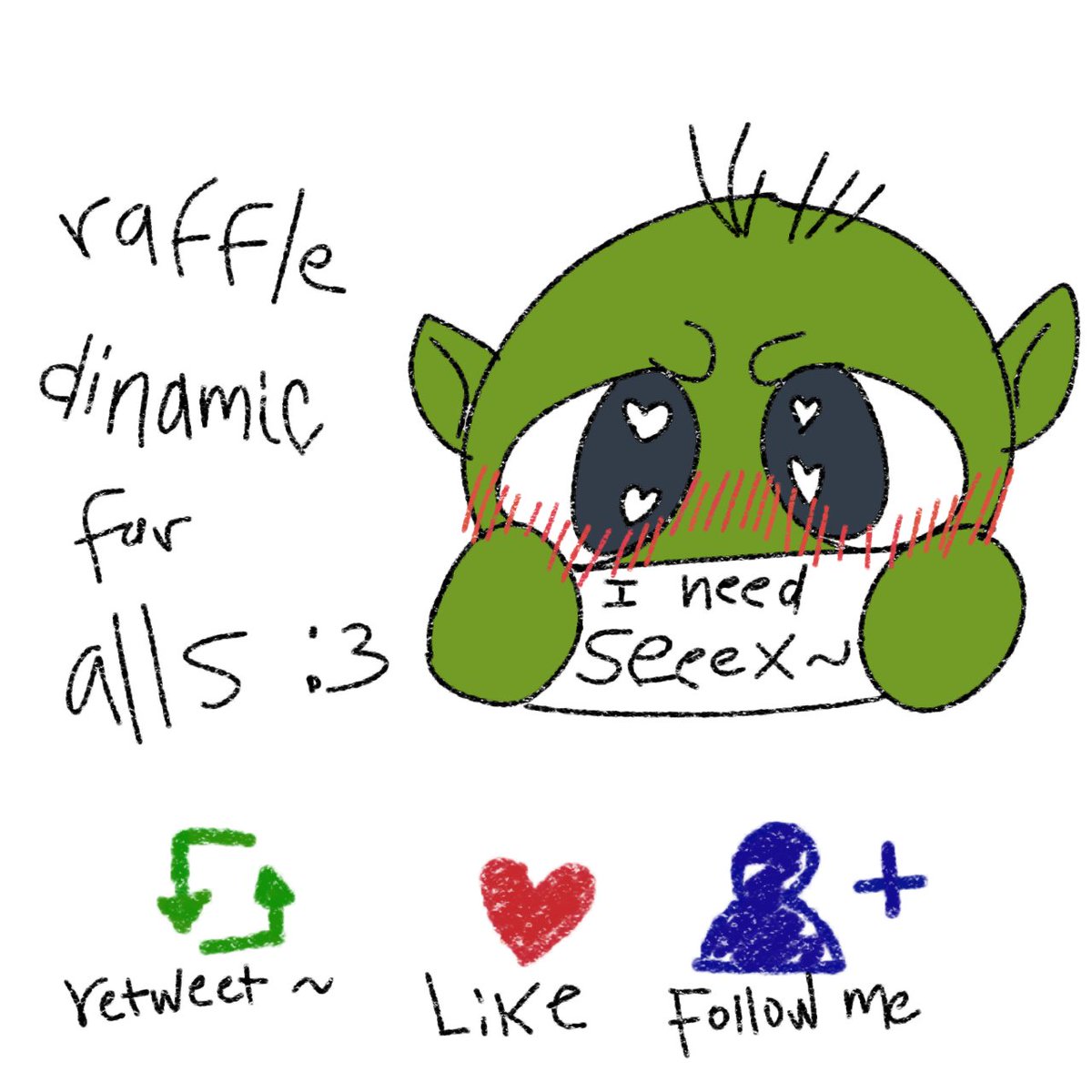 Chaaanchaan chaaaan una vez más abrimos nuestra dinámica!! Ya saben sus requisitos!!

Comenta  junto con tu oc.
Comparte.
Y sígueme!! Solo dos ganadores por cada fin de semana.

Según sea tu oc (pasivo o activo) será dibujado sabrosamente 🥴✨✨