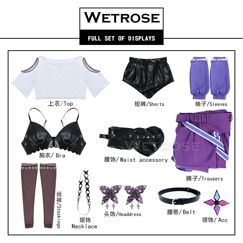 Wetrose] Pre-Order Hololive Vtuber FLOW GLOW Kikirara Vivi Cosplay