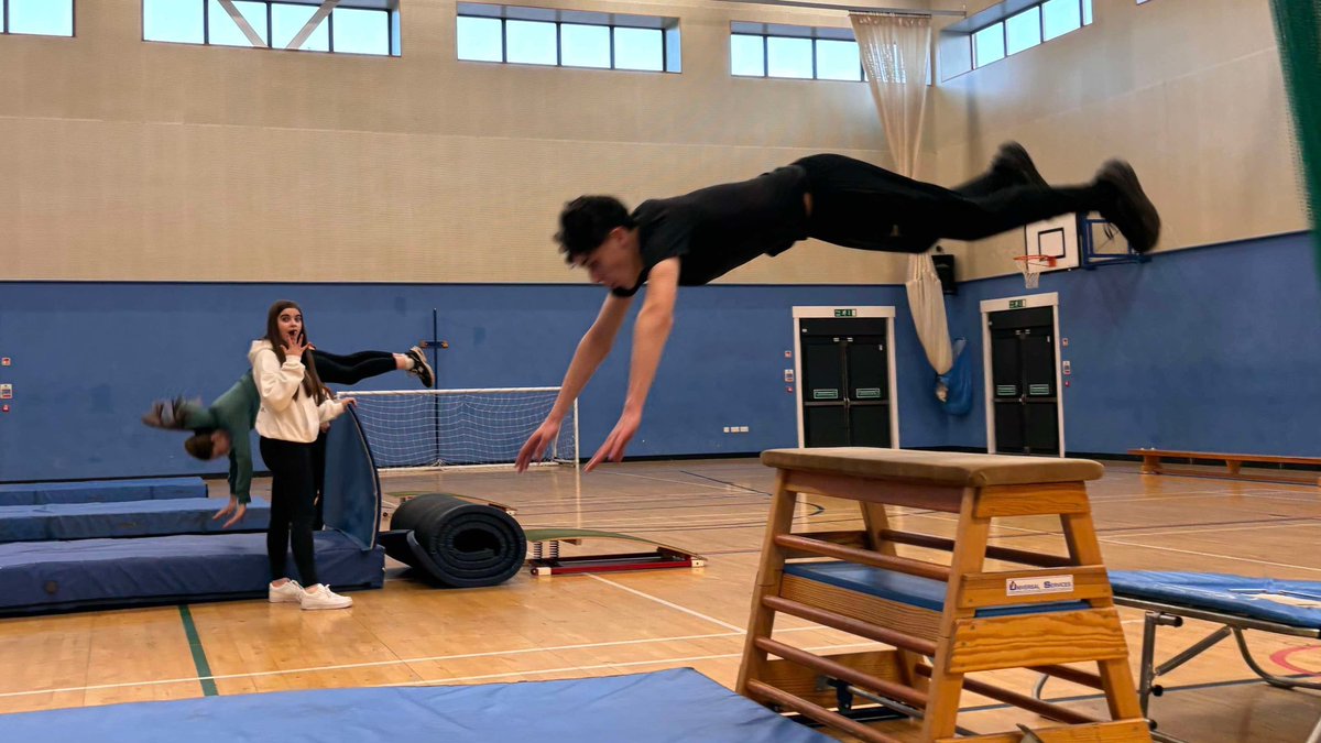S3 Elective Class 🤩

Excellent effort from both Ollie &amp; Maggie during gymnastics- demonstrating control in the air 🤸

#WeareCHS #determination #confidence