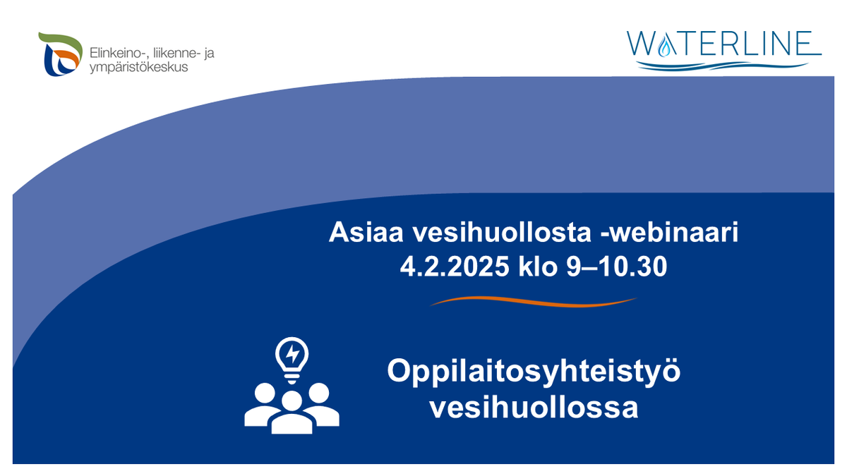 Tule mukaan 4.2. kello 9-10.30 järjestettävään webinaariin vesihuollon oppilaitosyhteistyöstä. Luvassa ideoita, käytännön vinkkejä ja kontakteja oppilaitosyhteistyöhön. Lue lisää ja ilmoittaudu events.teams.microsoft.com/event/36e62002…

#vesihuolto #oppilaitosyhteistyö