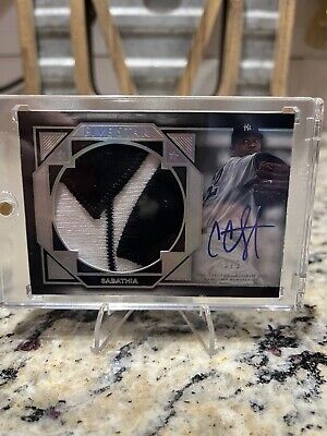 nothingbutcard's tweet photo. 2022 Topps Five Star Baseball CC SABATHIA Jumbo Relic Auto /5  #FSJP-CS #Yankees #ad #thehobby https://t.co/mP2rC0AhIh https://t.co/4Q3vIiTRyD