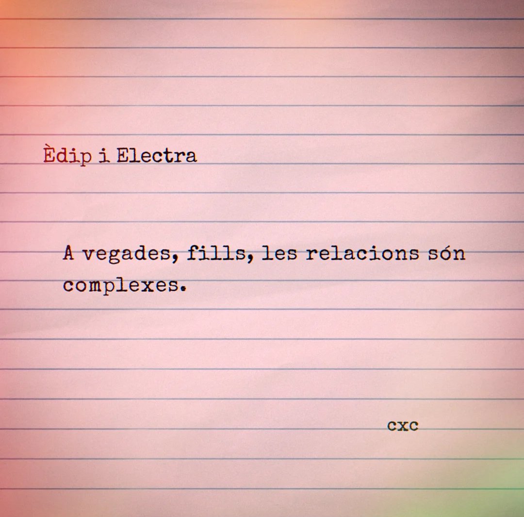 Litus90's tweet image. #microrelats #microcontes #escriure #escriureencatalà #relatsencatalà #uncontecadadia #dia1769 #èdipielectra #complex #relacions 

⚡economista-insolvent.aixeta.cat⚡
#bequesalacreació 
@aixetainfo