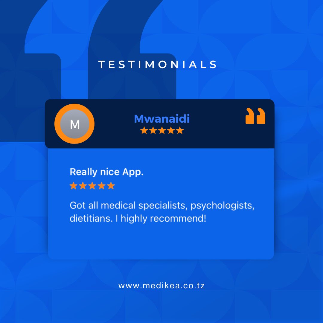 medikeahealth's tweet photo. Swipe to read what our customers are saying about the Medikea App🌟

Our telemedicine services are transforming healthcare making it easy, fast, and accessible for everyone.

Welcome to Medikea, where care meets convenience, innovation, and trust. 💙

#MedikeaApp | #Testimonials https://t.co/o6NjZcogjd