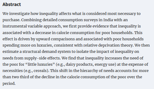 Forthcoming article by <a href="/bellet_clement/">Clement S. Bellet</a> and Eve Colson-Sihra "Does Inequality Affect the Needs of the Poor? <a href="/EEANews/">EEA</a> <a href="/OUPAcademic/">Oxford Academic</a>

doi.org/10.1093/jeea/j…