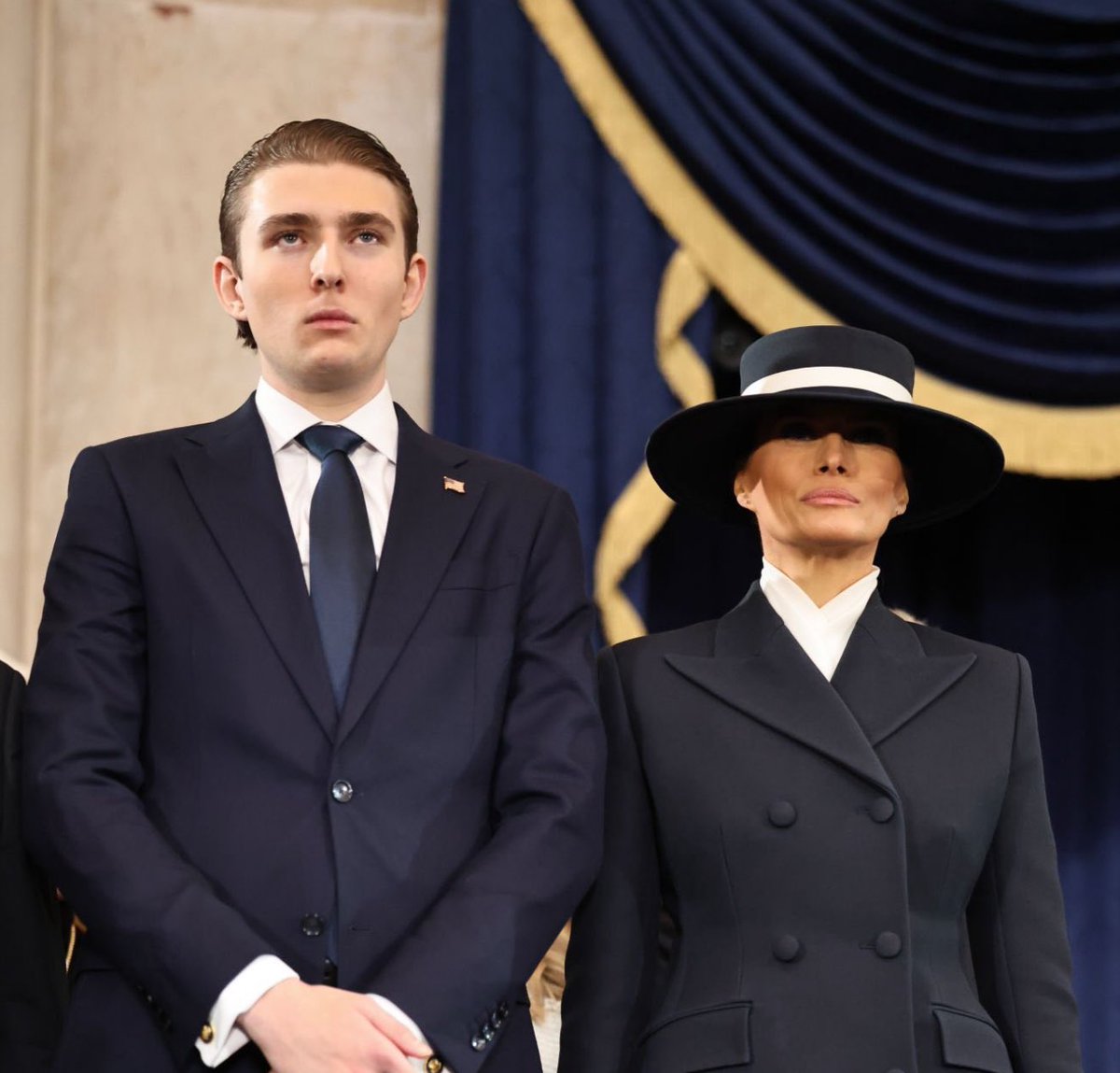irwin_jake84's tweet photo. 🩸 Somewhat of a “Vendetta” taking place here. Seems someone messed with the wrong family. Barron looking like he’s coming for blood‼️let the battles begin! #fafo #trumpnation #nomessingaround #gangster
@realDonaldTrump https://t.co/woq23jVsb6