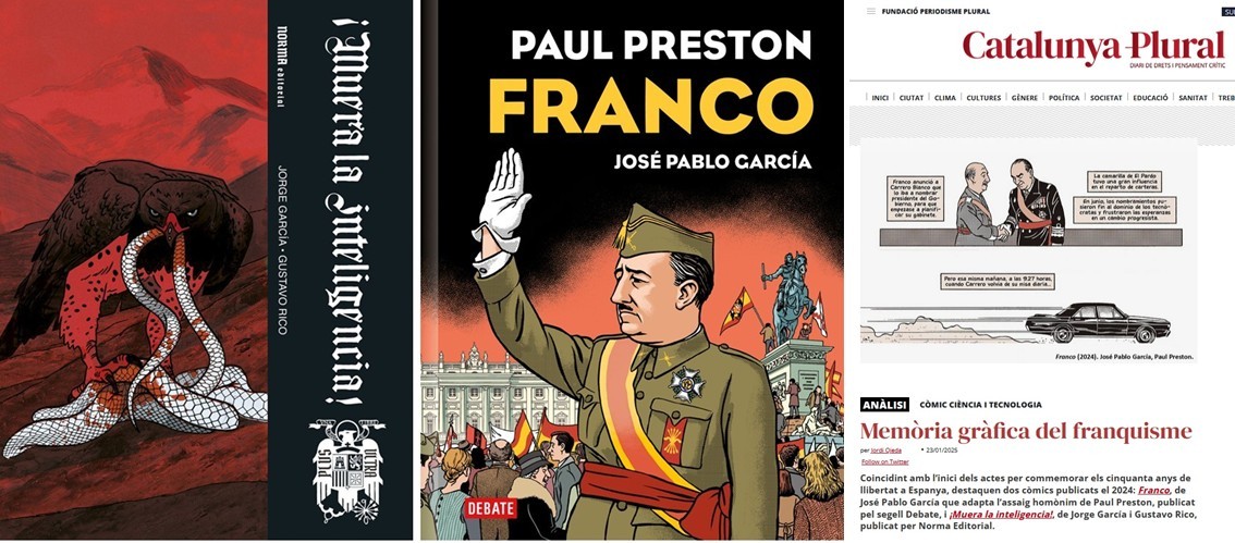 Article a <a href="/CatalunyaPlural/">CatalunyaPlural</a> dedicat als còmics 
#Franco <a href="/debatelibros/">Editorial Debate</a> ,
de <a href="/josepablo_x/">José Pablo García</a> i #PaulPreston

i ¡Muera la inteligencia! <a href="/NormaEditorial/">Norma Editorial</a> ,
de #JorgeGarcía i <a href="/GustavRichman/">Gustavo Rico</a> 

«Memòria gràfica del franquisme»

catalunyaplural.cat/ca/memoria-gra…

#CòmicIEducació <a href="/TecnoCampus/">TecnoCampus</a>