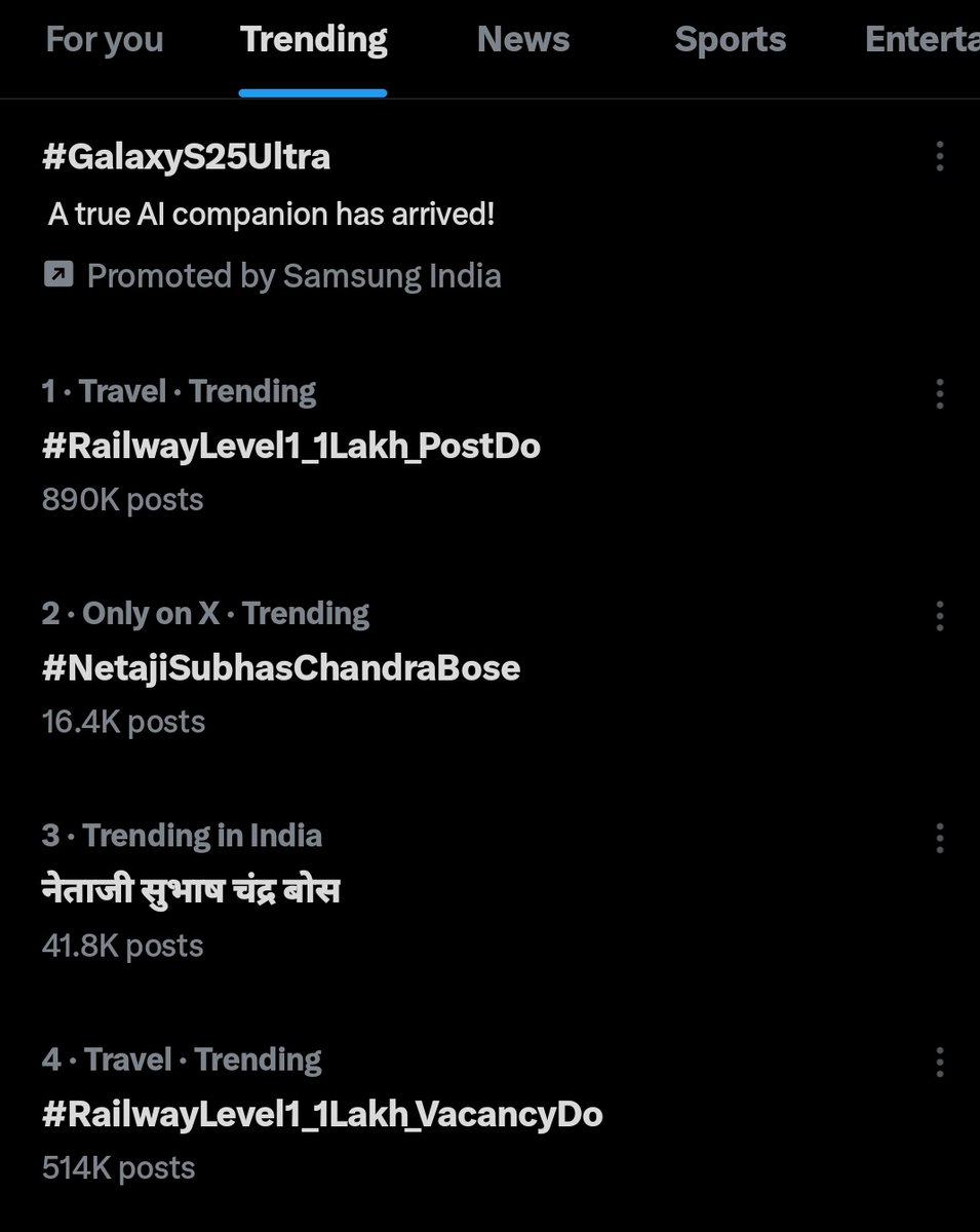 rojgarwithankit's tweet image. बहुत खूब Trending No 1

#RailwayLevel1_1Lakh_PostDo