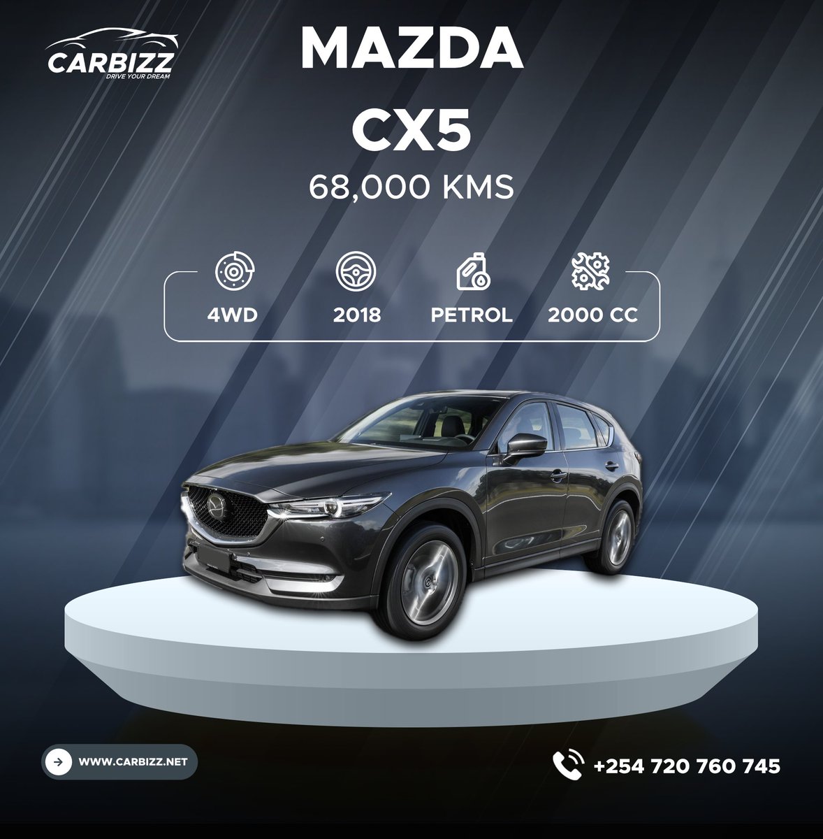 Mazda CX-5
Experience the perfect blend of performance and style with the Mazda CX-5! With just 68,000 kms on the odometer, this dynamic SUV is yours for KSh 2,850,000. A great choice for those who value efficiency, comfort, and modern design. 

#MazdaCX5 #SUVLife #DriveMazda