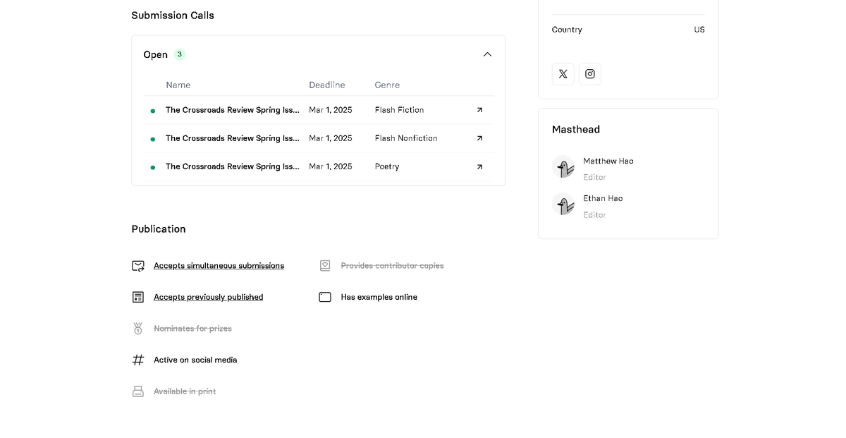 We respond to all submissions within 24 hours! Submit today and be a part of our Spring Issue!  

#writing #fiction #art #literature #magazine #journal #callforartists #callforsubmissions #literaryjournal #photography #writingcommunity #callforwriters