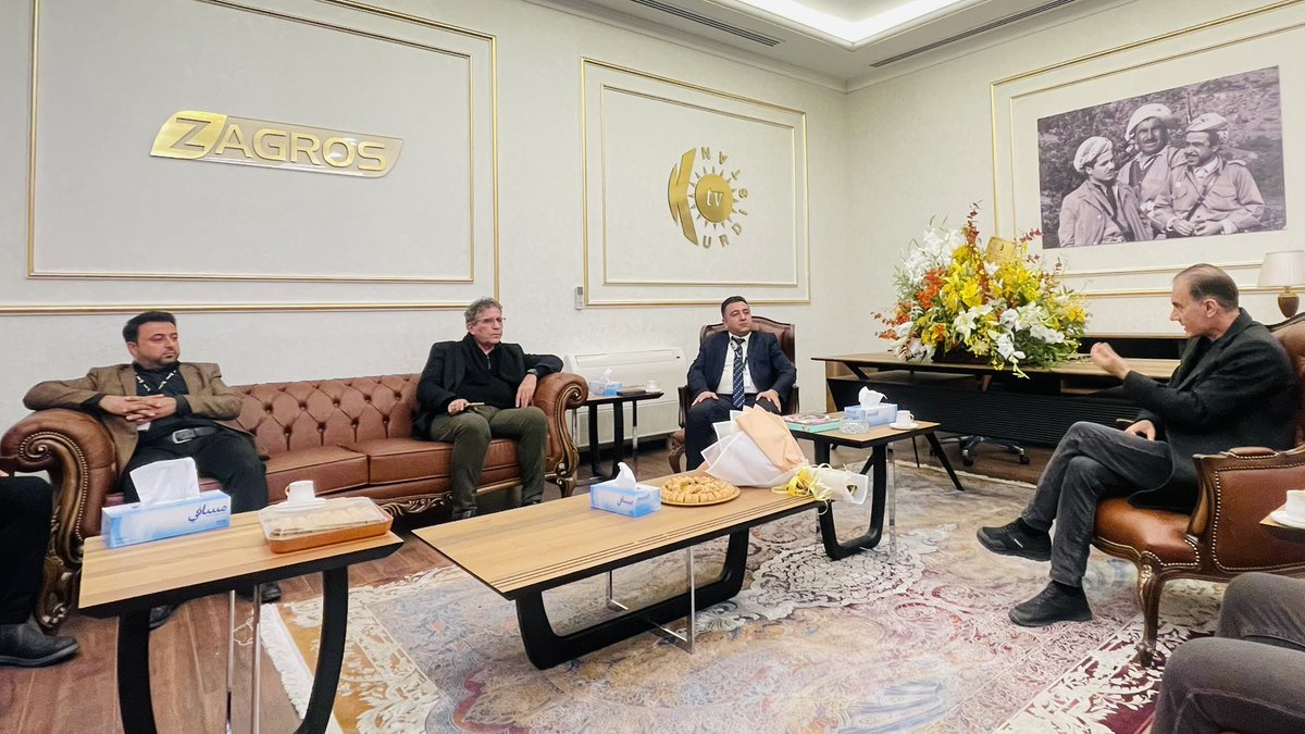 IdreesCharity's tweet photo. we visited Kurdistan TV and congratulated them on their 26th anniversary. We wish them continued success and prosperity in their work. https://t.co/EFTFDyiaqm
