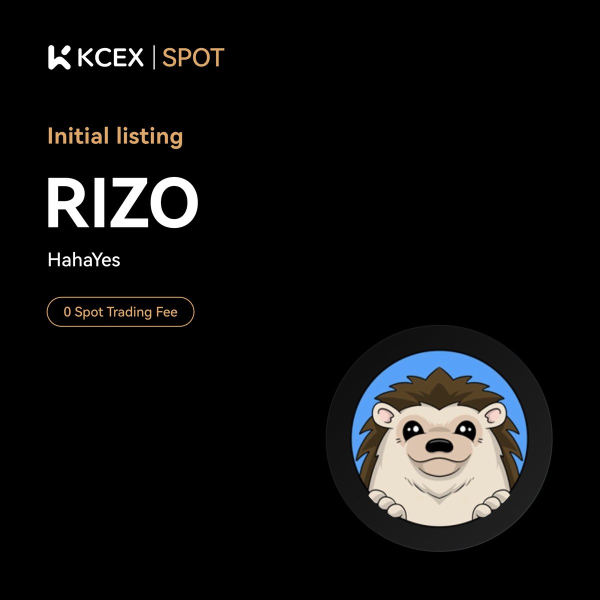KCEX_Official's tweet photo. #KCEX Initial Listing Announcement🚀

@hahayes, a meme coin on SOL chain, will be listed on KCEX spot trading market.

Trading Pair: $RIZO/USDT
💼 Deposits: Opened
⏰ Spot Trading Starts: 2025-01-23 08:00 (UTC) https://t.co/I8Li959Kmw