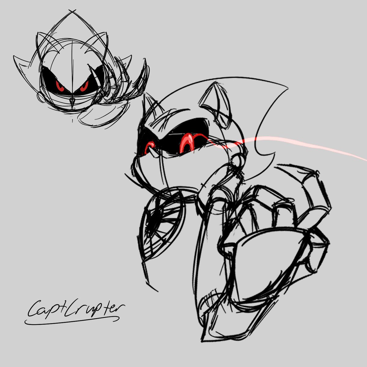 CaptCrupter's tweet photo. Some random sketches of a couple of my favorite sonic characters, #surgethetenrec and #MetalSonic ! Looking forward to seeing him in the future... 😉
#SonicTheHedgehog #sonicart #sketch #art https://t.co/tLln7uxQUt