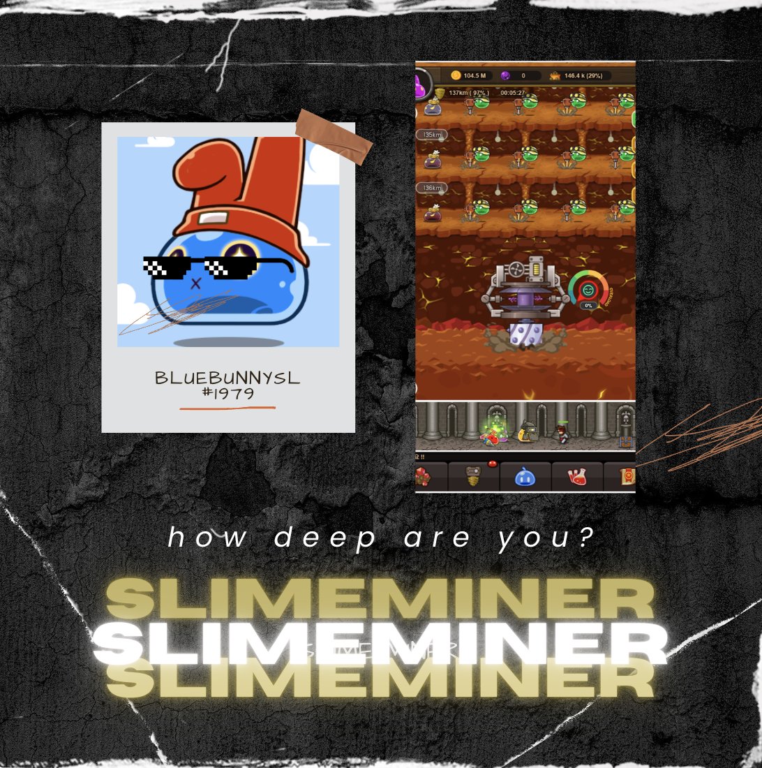 Slime_Miner's tweet photo. 🚀 Hello Slimers!

⛏️ How deep can your Slimes dig?
📷 What's your Slime NFT? 

🌟 How to Join:
1️⃣ Show how deep your Slimes are digging!
2️⃣ Flex your Slime NFT in your post.
3️⃣ Follow us on X & Telegram.
4️⃣ Share this event to spread the hype!

🔗 https://t.co/1geG0R77qx
▶️ https://t.co/97w2UVcAoD
💚 https://t.co/5M0gp6Ufr4

🗓️ From Now ~ Jan 26, 23:59 UTC 
🎁 5 Lucky Winners: 100 USDT EACH 💰

💎 Let’s go, Slimers! Prove your depth & win BIG! 💥
📢 Also, don’t forget—our AMA session is happening TODAY!
Stay tuned for exciting insights and updates!

#SlimeMiner #Play2Airdrop #Kaia #Web3Game