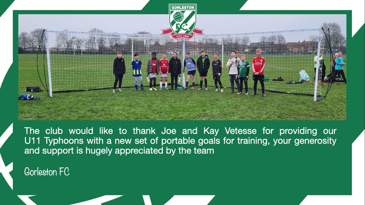 🔊 Youth Team Support Shout

“Thank you Joe &amp; Kay” 💚⚽️