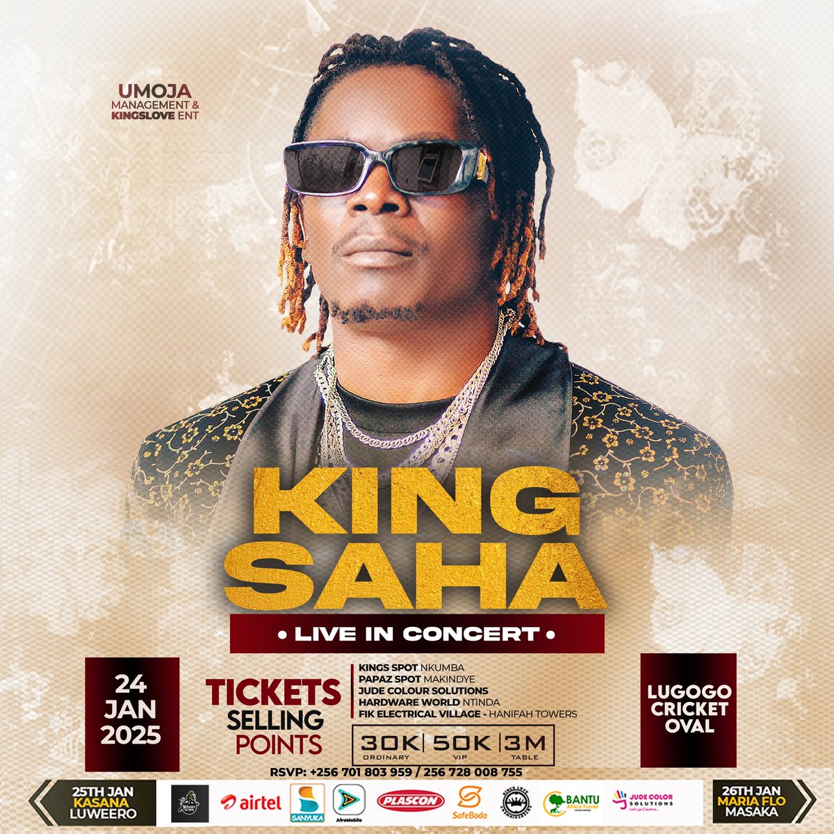 djbash256's tweet photo. @kingsaha_256 Wishing You A Successful Concert, Friday 24th January Ffena Tulumbe Lugogo🔥 https://t.co/lMKbabPWGJ