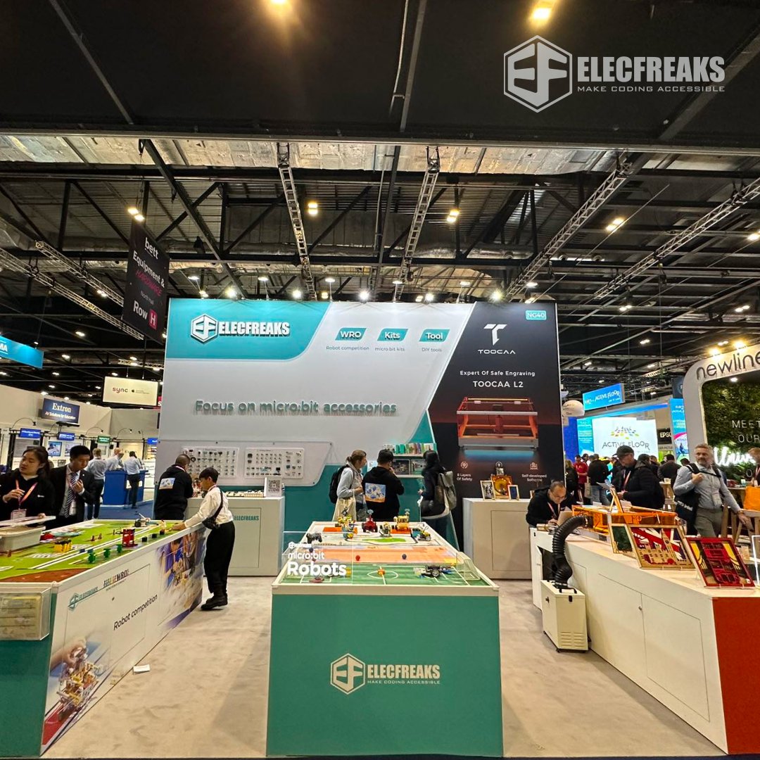 elecfreaks's tweet photo. 🎉 Exciting times at #BETT2025 in London! 🌍✨ @bett_show
Our booth has been buzzing with curious young minds diving into the world of sustainable farming through our interactive #RoboMission challenge. 🚜🌱 These future innovators are taking hands-on learning to the next level, and we couldn’t be prouder to be part of their journey!
BETT is all about pushing the boundaries of education, and we’re thrilled to showcase how coding and robotics can inspire the next generation. 💡🤖
Swing by our booth to explore, learn, and code together! Let’s make learning accessible, engaging, and FUN! 🚀
#ELECFREAKS #EdTech #STEMEducation #FutureInnovators #SustainableFarming #CodingForKids #BETT2025 #CodingForKids #EducationalTechnology #london