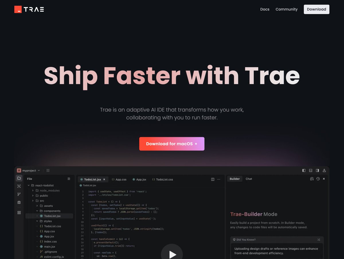 yeni cursor, windsurf, copilot alternatifi bytedance'den geld: trae

bunda da indexing ve agent mode vs var.