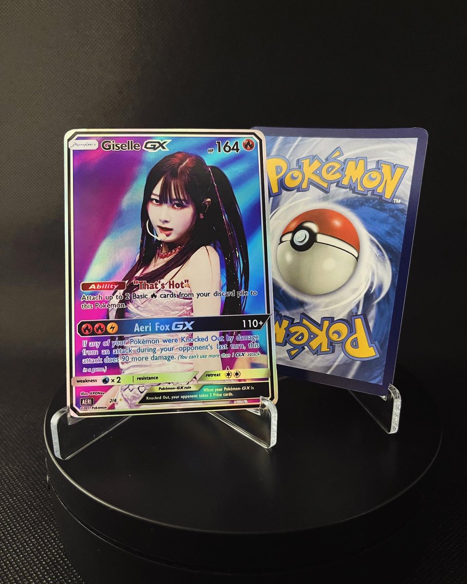 kponzu_'s tweet photo. Made pokemon inspired photocards for Giselle from Aespa for the Supernova era!’ /ᐠ - ˕ -マ♪

-
⭐️
#aespa #aespaphotocards  #aespapc #aespacustom #giselle #wtsgiselle #wtsgisellepc #gisellefanedit #wtsgiselle  #aespapc #wtsaespa https://t.co/7pJ3PFgDg3