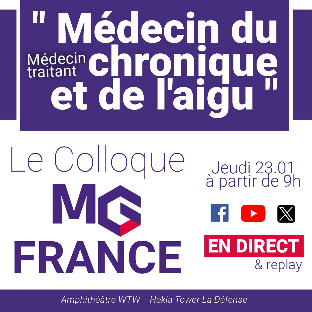 Bonjour 👋 le colloque c’est ce matin !