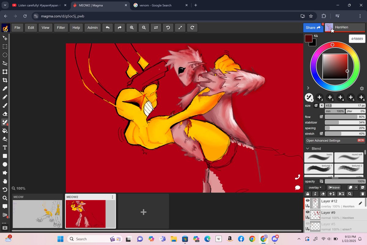 BewareOfSirens's tweet photo. Art collab with @goofer208 >:)
Mine is the yellow fucker and his is the pinkish fucker🫡 https://t.co/zEXO4fBGUE