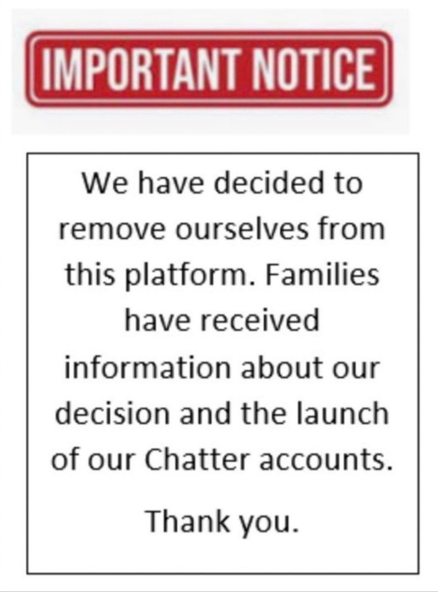 We will no longer be using X. Please see our website for our Chatter feed