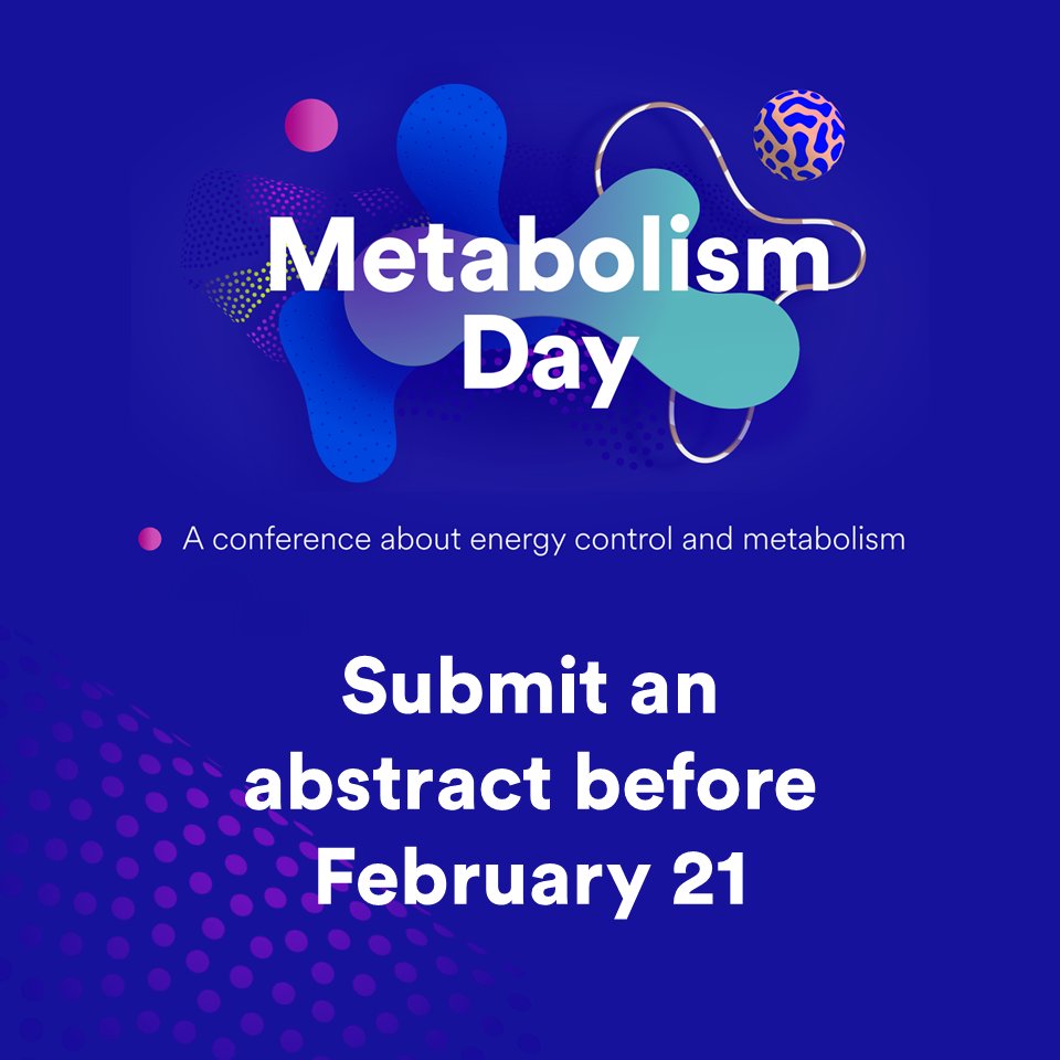 There's a month left for those who want to present a poster at Metabolism Day 2025 on March 11! Register and upload your abstract by February 21 to join us for a great conference about cardiometabolic diseases and energy control 🎉 

🎟️ Register now to attend in person at Faculty
