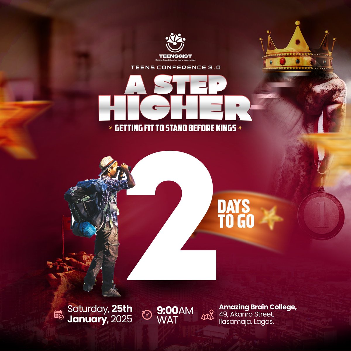 T_Agtops's tweet photo. Teens conference aims to empower teenagers with essential life skills, such as leadership, teamwork, and problem-solving .it will help shape their minds, build their confidence, and inspire them to reach their full potential. https://t.co/9xbi4BoYSY