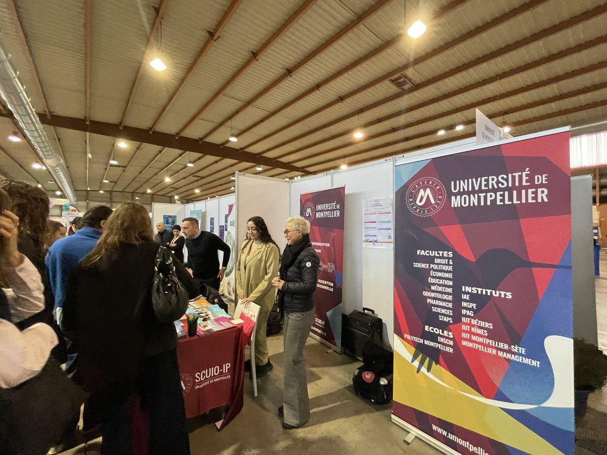 FacPharma_Mtp's tweet photo. @FacPharma_Mtp est présente au Salon Lycée Avenir Nîmes. Retrouvez toutes nos formations sur le stand @umontpellier @SCUIOIP_UM. Venez échanger avec nos tuteurs. https://t.co/ZwTQKytemm